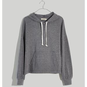 Madewell Skyterry Heather Gray Hoodie XXS Oversized Fit